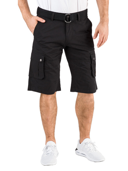 Sam 73 Schwarze Herrenshorts mit Taschen SAM 73