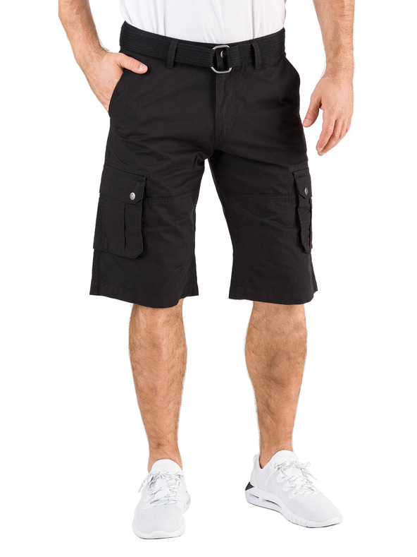 Sam 73 Schwarze Herrenshorts mit Taschen SAM 73