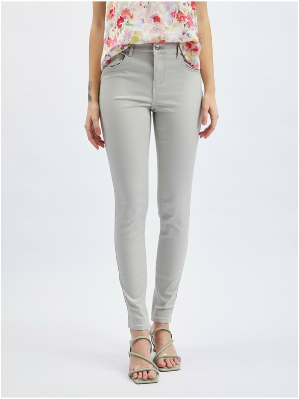 Orsay Hellgraue Damen Skinny Fit Jeans ORSAY