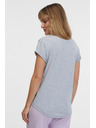 Sam 73 Hellgraues gestreiftes Damen-T-Shirt SAM 73 Iris