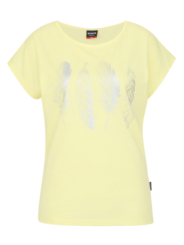 Sam 73 Hellgelbes Damen-Basic-T-Shirt SAM 73 Clorinda