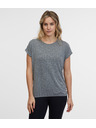 Sam 73 Graues gestreiftes Damen-T-Shirt SAM 73 Juliana