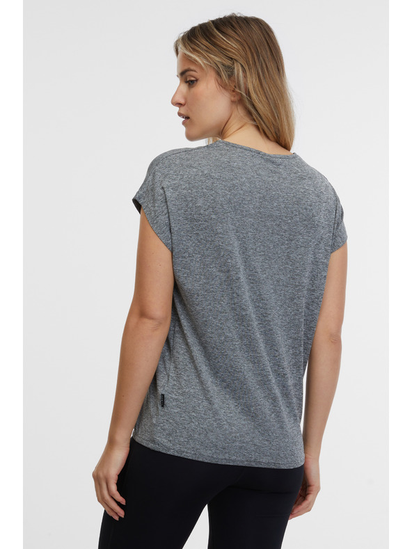 Sam 73 Graues gestreiftes Damen-T-Shirt SAM 73 Juliana
