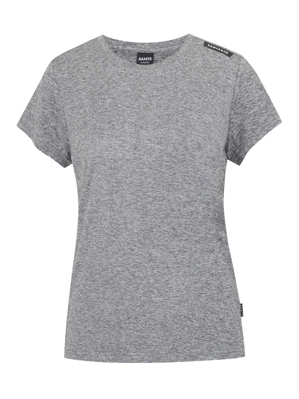 Sam 73 Graues gestreiftes Damen-T-Shirt SAM 73 Dafne