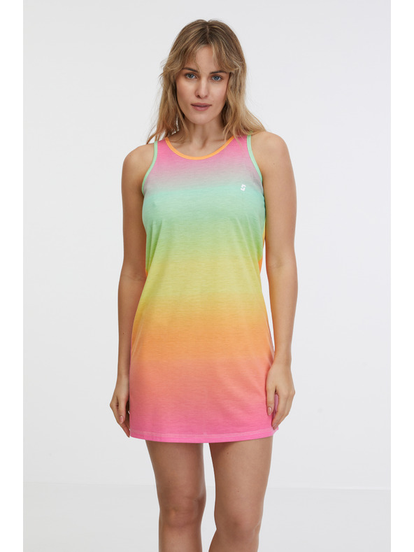 Sam 73 Gelb- und rosafarbenes Damenkleid SAM 73 Renee