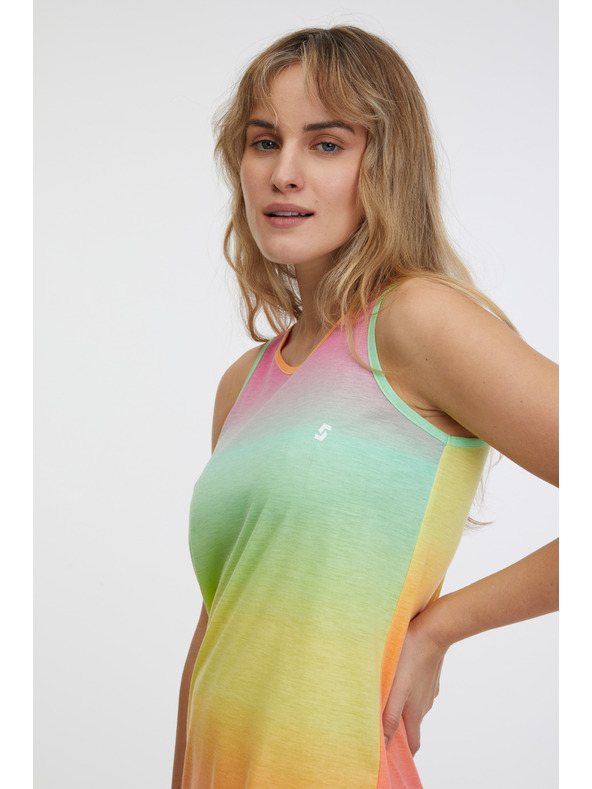 Sam 73 Gelb- und rosafarbenes Damenkleid SAM 73 Renee