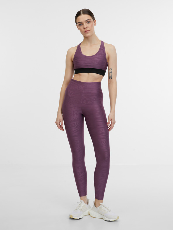 Orsay Lila gemusterte Damen-Sport-Leggings ORSAY