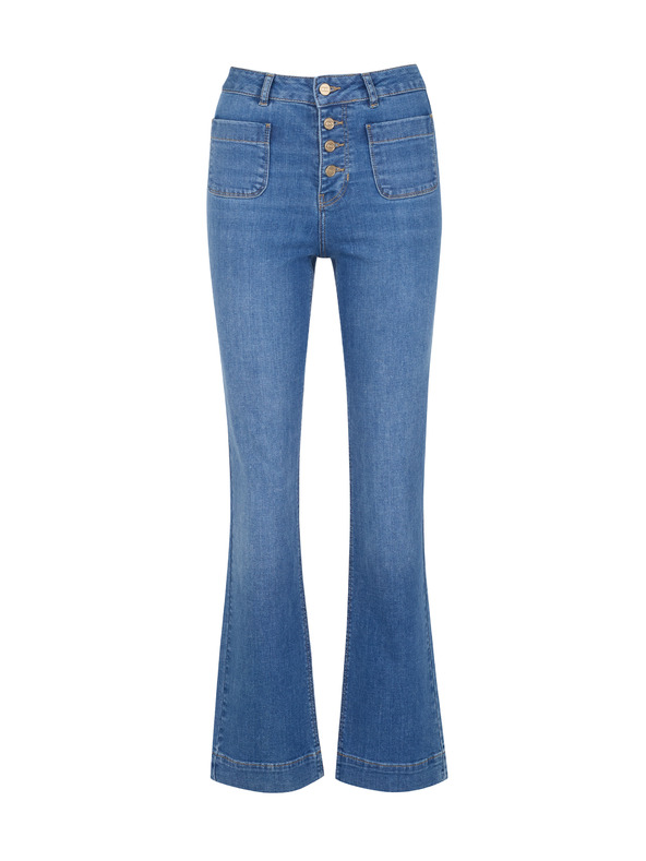 Orsay Blaue Damen-Bootcut-Jeans ORSAY