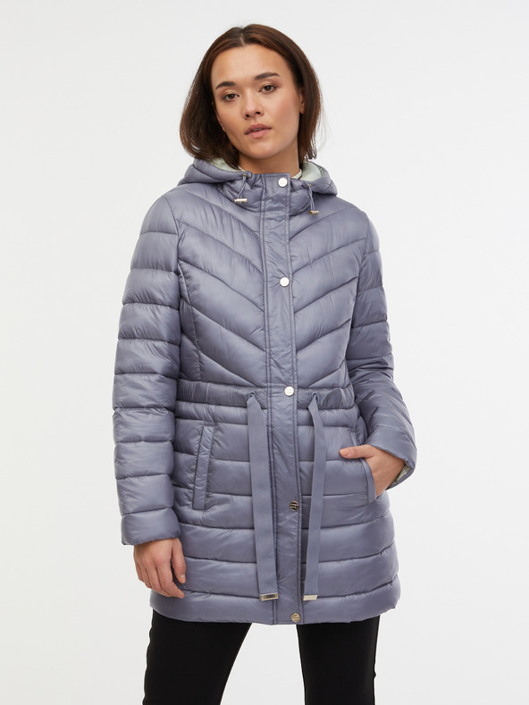 Orsay Grauer Damen-Winter-Steppmantel ORSAY