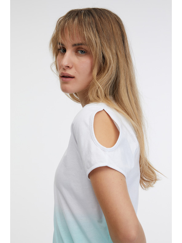 Sam 73 Blau-weißes Damen-T-Shirt SAM 73 Dolores