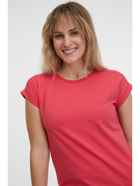 Sam 73 Korallfarbenes Damen Basic T-Shirt SAM 73 Miranda