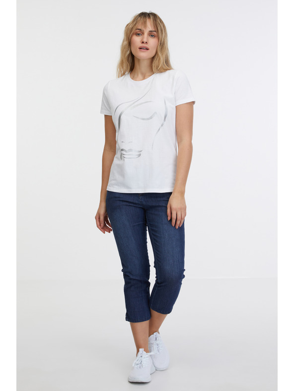 Sam 73 Weißes Damen-T-Shirt SAM 73 Marianela