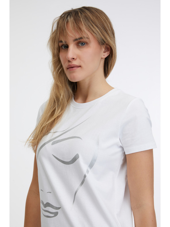 Sam 73 Weißes Damen-T-Shirt SAM 73 Marianela