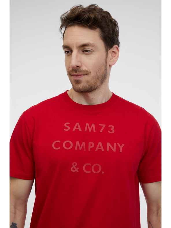 Sam 73 Rotes Herren-T-Shirt SAM 73 Milhouse