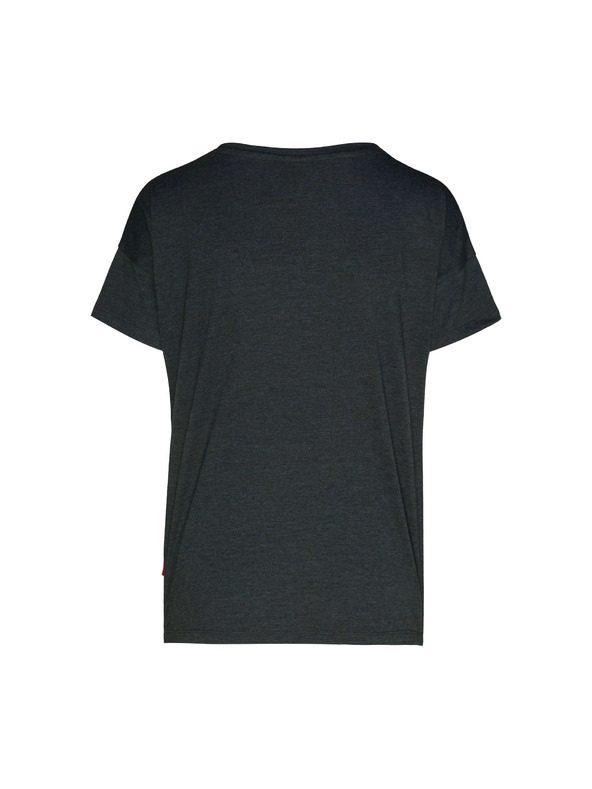 Sam 73 Dunkelgraues bedrucktes T-Shirt für Frauen SAM 73