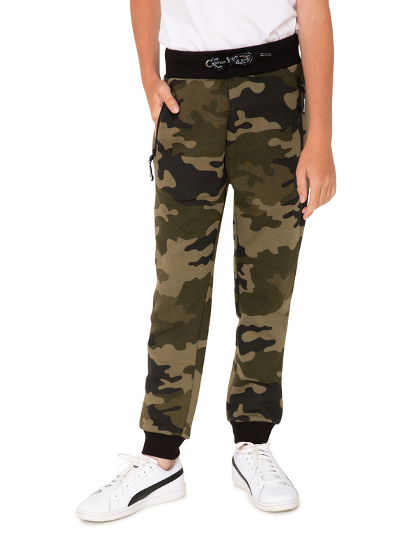 Sam 73 Khakifarbene Jungen-Armee-Sweatpants SAM 73 Lee