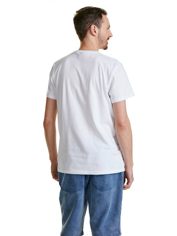 Sam 73 Weißes Herren-T-Shirt SAM 73 Terence