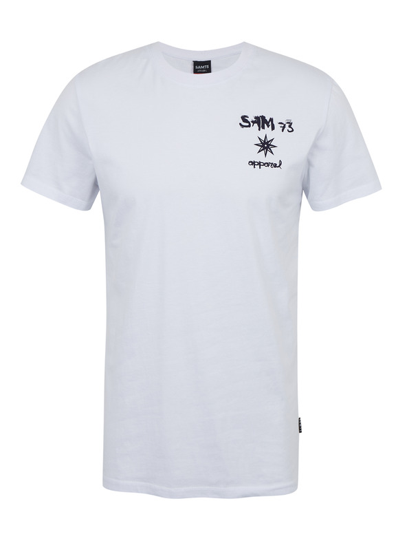 Sam 73 Weißes Herren-T-Shirt SAM 73 Terence