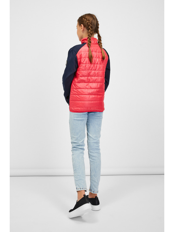 Sam 73 Blaue und rosa Mädchen-Steppjacke SAM 73 Nurnia