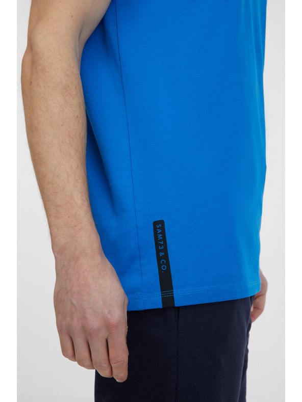 Sam 73 Blaues Herren-T-Shirt SAM 73 Goose