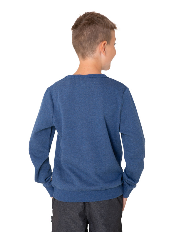 Sam 73 Dunkelblauer bedruckter Kapuzenpullover für Jungen SAM 73 Brandon