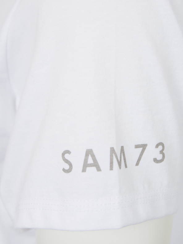 Sam 73 Weißes Herren-T-Shirt SAM 73 Blane
