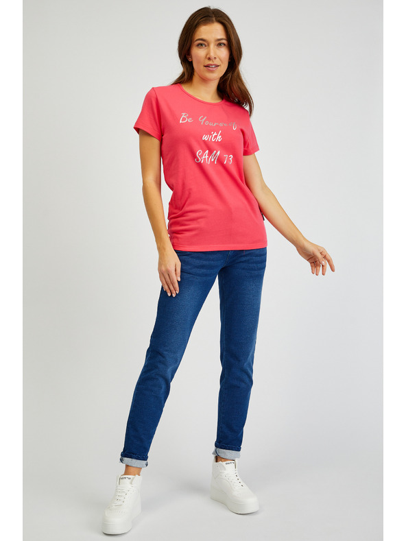 Sam 73 Dunkelrosa Damen-T-Shirt SAM 73 Renee