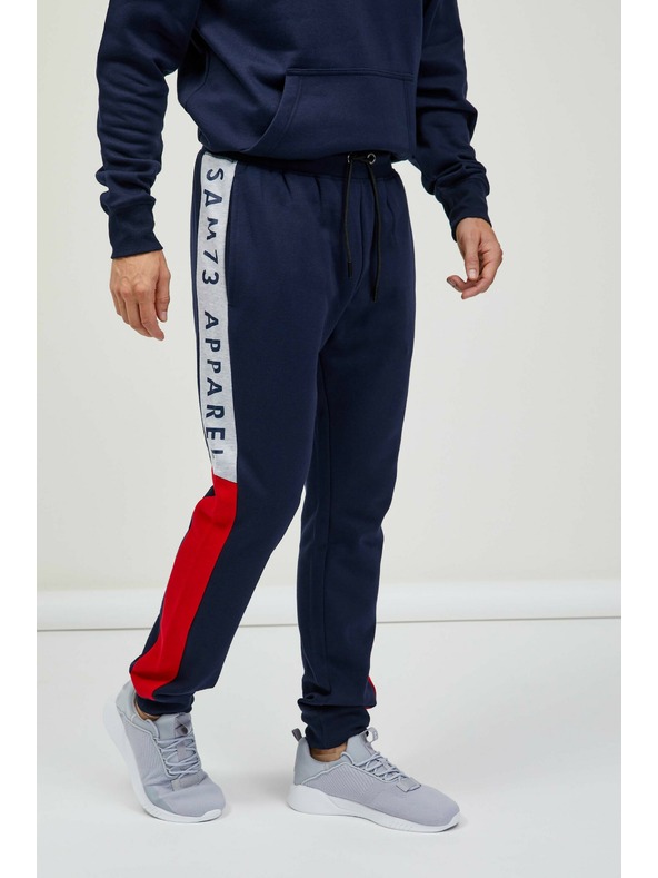 Sam 73 Dunkelblaue Herren-Sweatpants SAM 73 Aldon