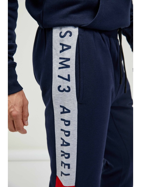 Sam 73 Dunkelblaue Herren-Sweatpants SAM 73 Aldon