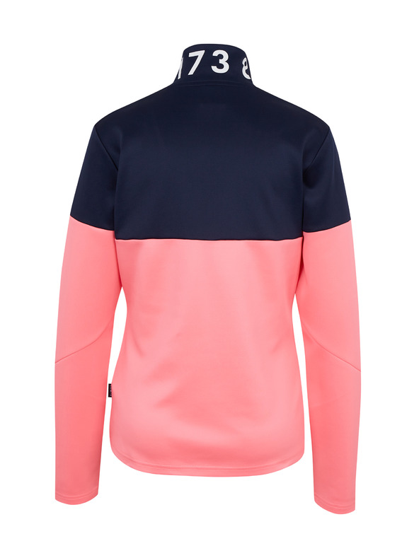 Sam 73 Blaues und rosa Damen-Sweatshirt mit Reißverschluss SAM73 Octans