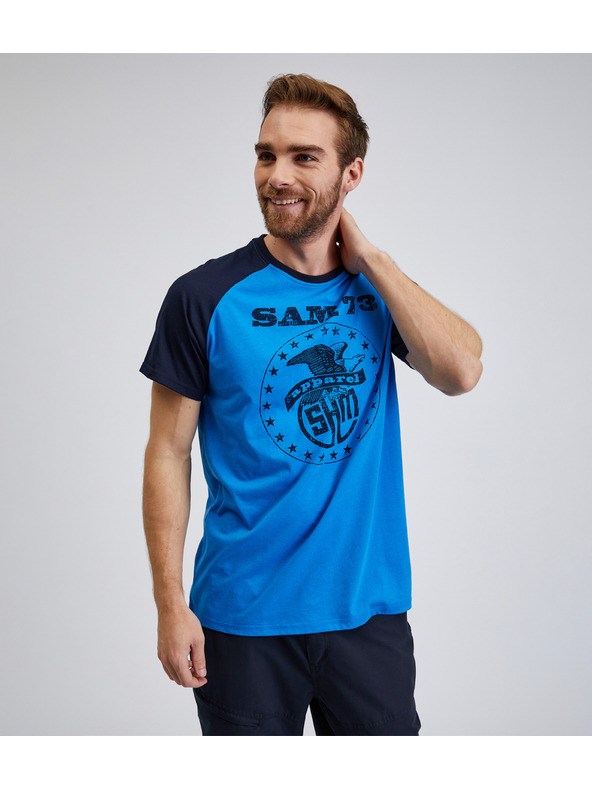 Sam 73 Blaues Herren T-Shirt SAM 73 Jordan