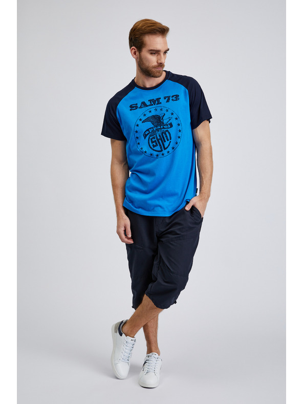 Sam 73 Blaues Herren T-Shirt SAM 73 Jordan