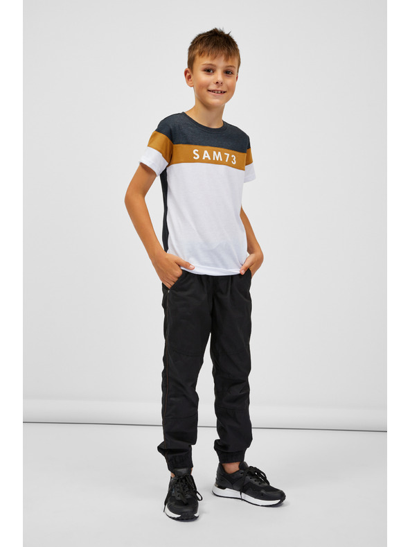 Sam 73 Blaues und weißes Jungen-T-Shirt SAM 73 Kallan