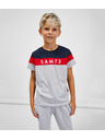 Sam 73 Blau-grau gestreiftes T-Shirt für Jungen SAM 73 Kallan
