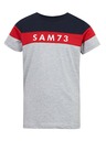Sam 73 Blau-grau gestreiftes T-Shirt für Jungen SAM 73 Kallan