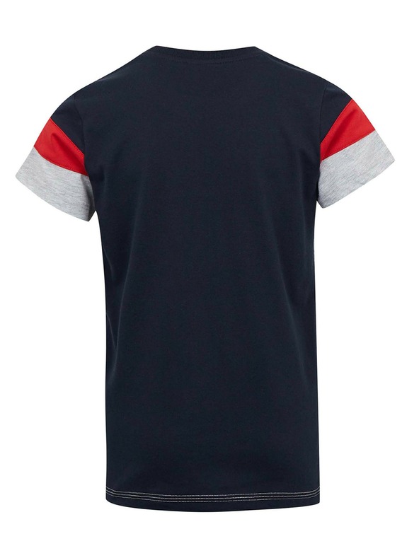 Sam 73 Blau-grau gestreiftes T-Shirt für Jungen SAM 73 Kallan