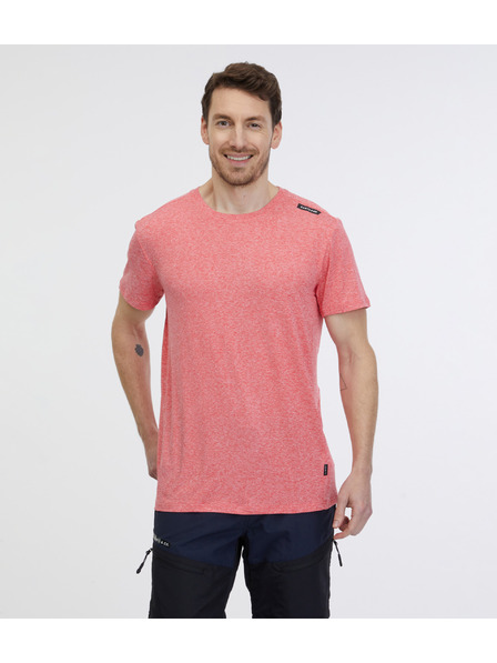 Sam 73 Koralle gestreiftes Herren-T-Shirt SAM 73 Fortunato