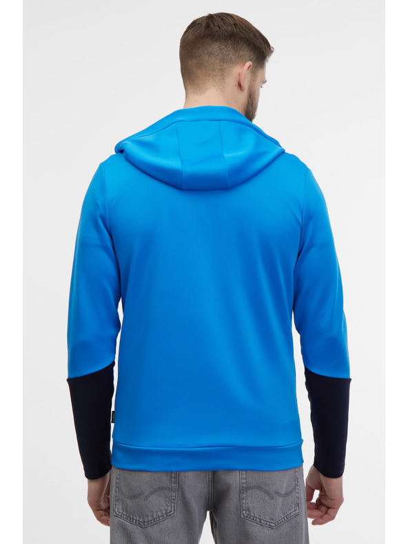 Sam 73 Blauer Herren-Kapuzenpullover mit Reißverschluss SAM 73 Emanuel