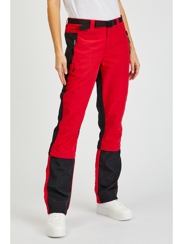 Sam 73 Schwarze und rote Damenhose mit abnehmbarem Bein SAM73 Aries