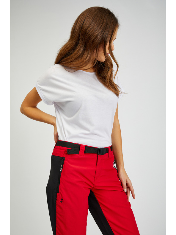 Sam 73 Schwarze und rote Damenhose mit abnehmbarem Bein SAM73 Aries