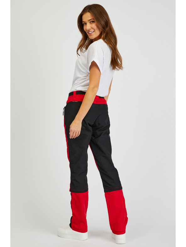 Sam 73 Schwarze und rote Damenhose mit abnehmbarem Bein SAM73 Aries