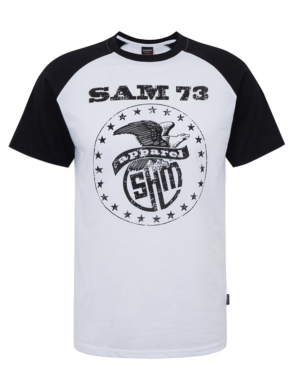 Sam 73 Weißes Herren-T-Shirt SAM 73 Jordan