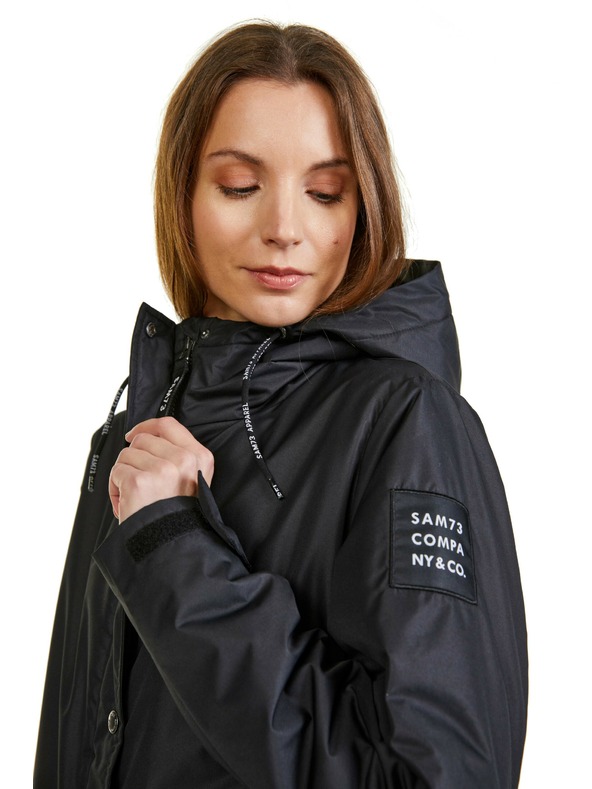 Sam 73 Schwarzer Damenmantel SAM 73 Elisa