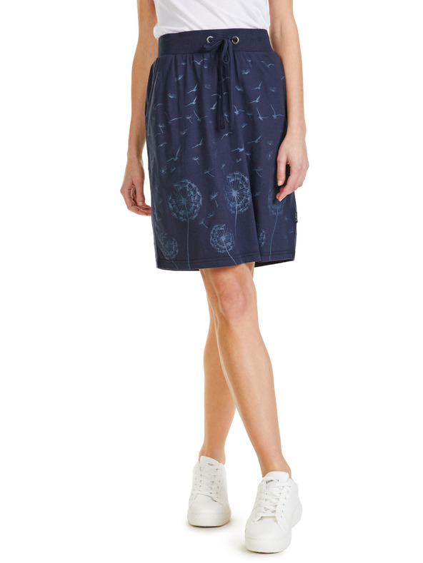 Sam 73 Dunkelblauer Damenrock mit Muster SAM 73 Lydia