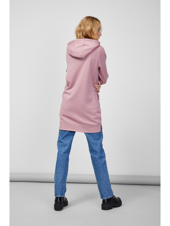 Sam 73 Altrosa Damen-Kapuzenpullover mit Reißverschluss SAM 73 Drusilia