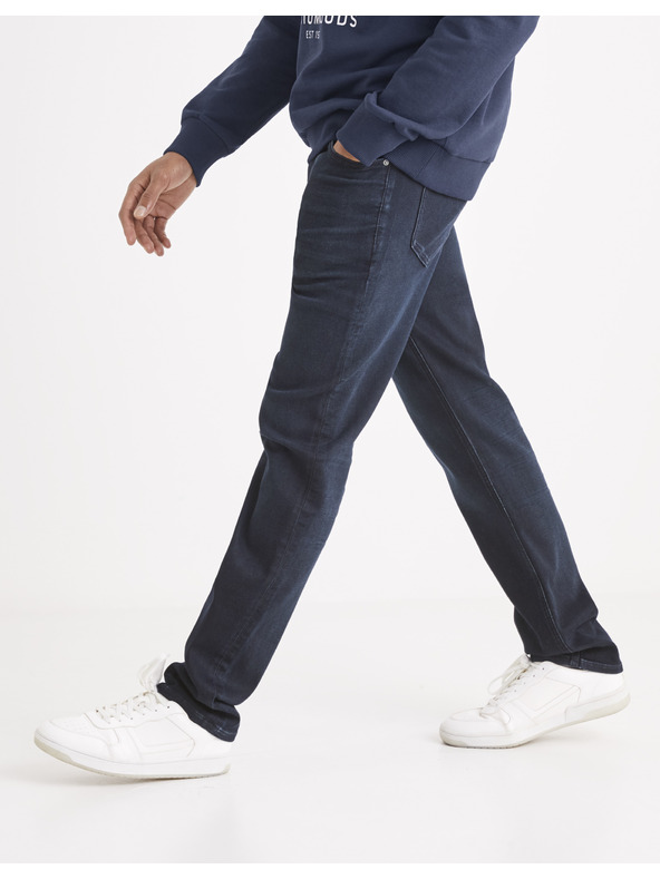 Celio Dunkelblaue Herren Celio C15 Straight Fit Jeans