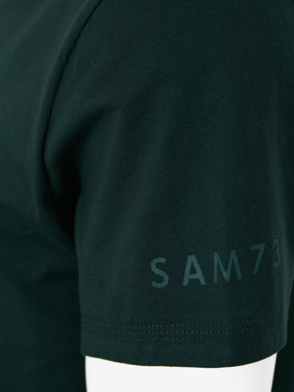 Sam 73 Dunkelgrünes Herren T-Shirt SAM 73 Blane