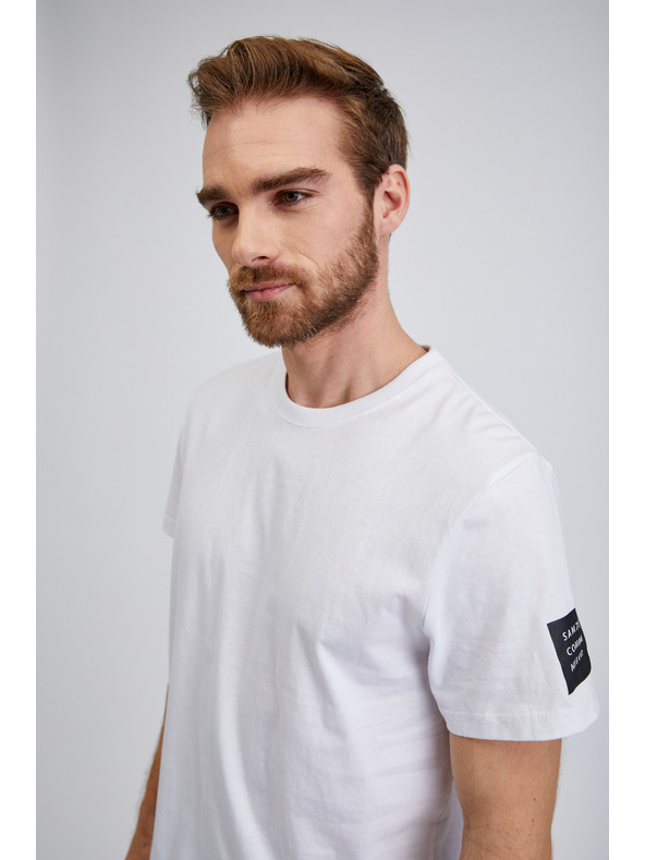 Sam 73 Weißes Herren-T-Shirt SAM 73 Freddie