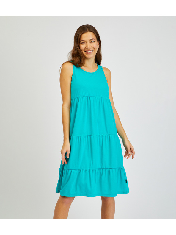 Sam 73 Türkises Damen Sommerkleid mit Rüsche SAM 73 Chantal
