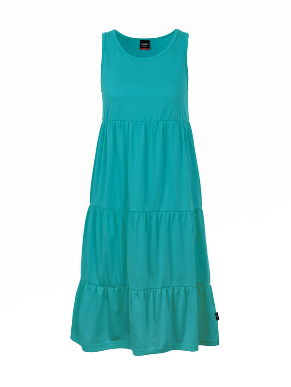 Sam 73 Türkises Damen Sommerkleid mit Rüsche SAM 73 Chantal